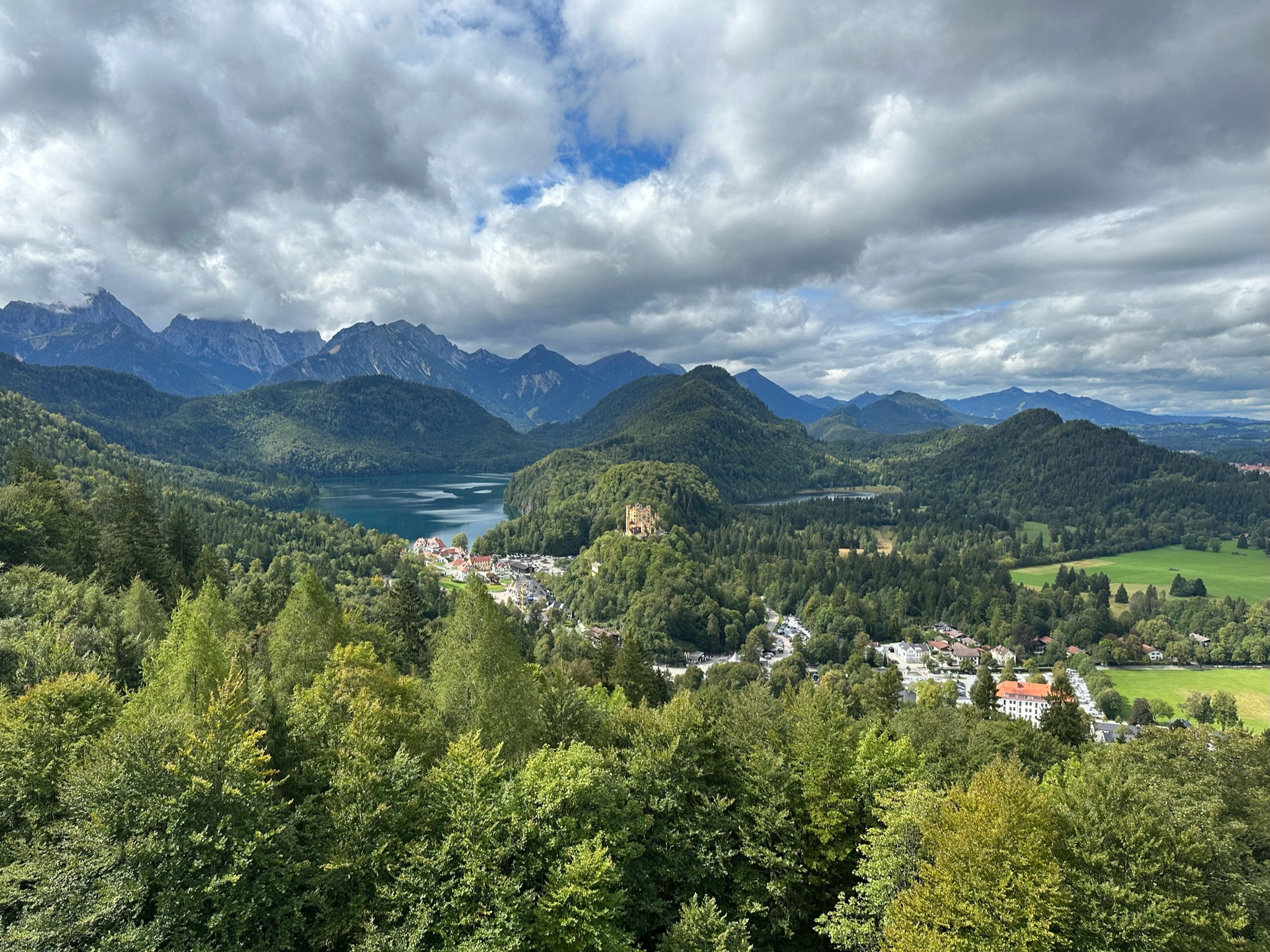 Alpine lakes and mountains above F&uuml;ssen, Bavaria