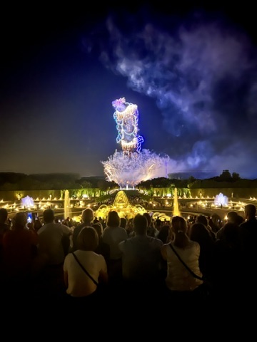 Evening fireworks display