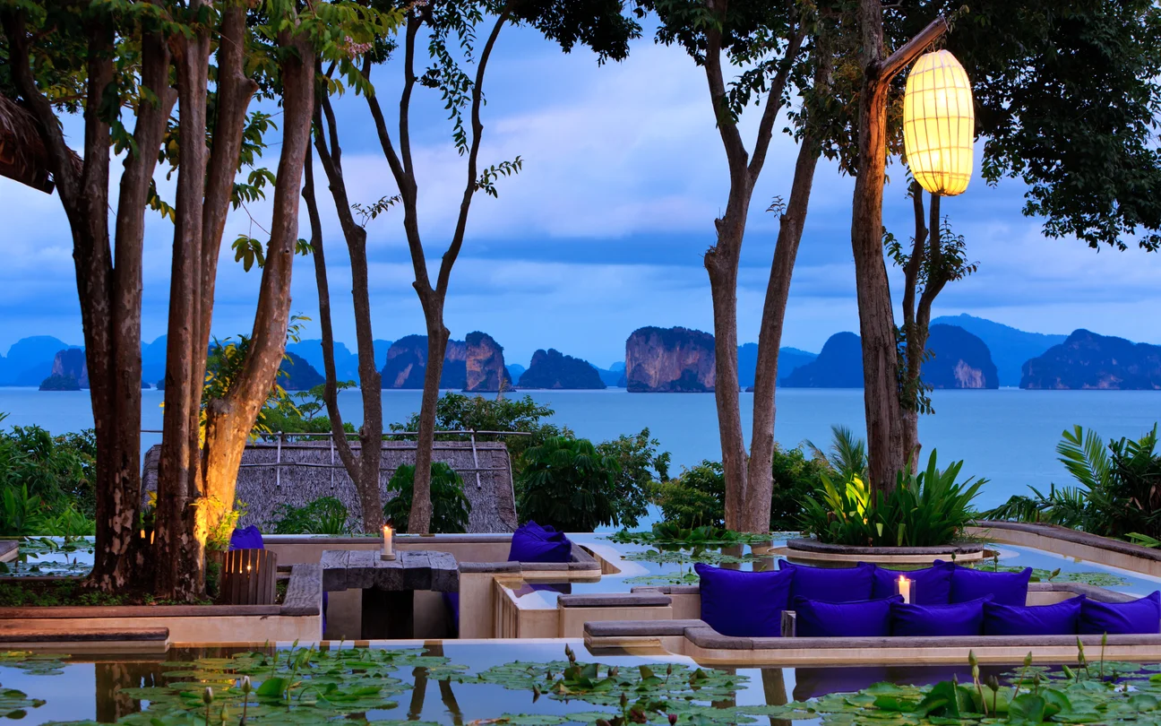 Phang Nga Bay at dusk, Thailand